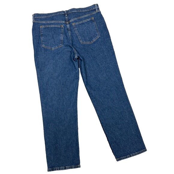 NWT Abercrombie Fitch 90s Straight Ultra High Rise Jeans 34 Blue Denim‎ 18 Retro - Picture 2 of 6